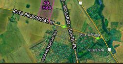 Se vende Campo en Oliveros (La Ribera) de 44has a metros de la Autopista Rosario-Santa Fe