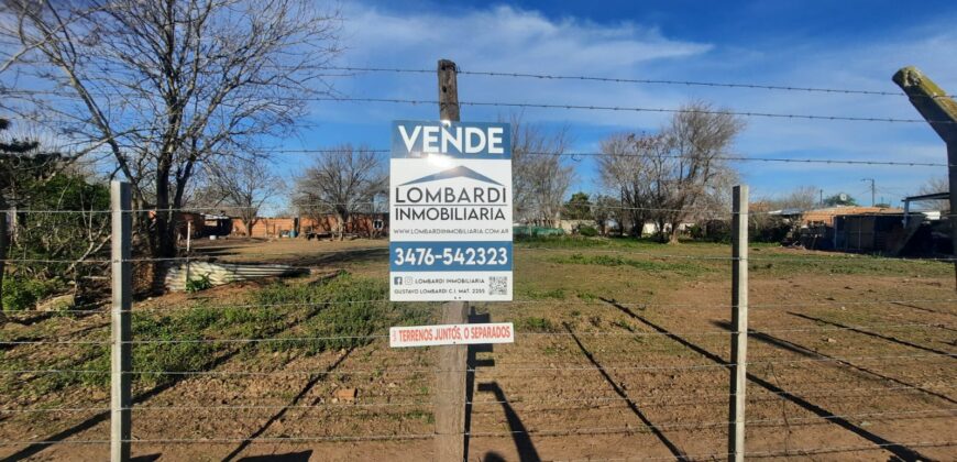 Se Venden 3 terrenos juntos o separados en Serodino.