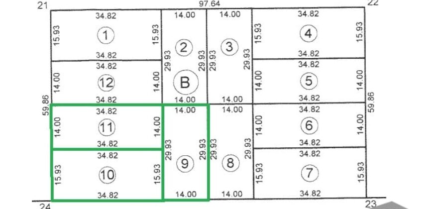Se Venden 3 terrenos en esquina, juntos o separados en Altos del Carcarañá.