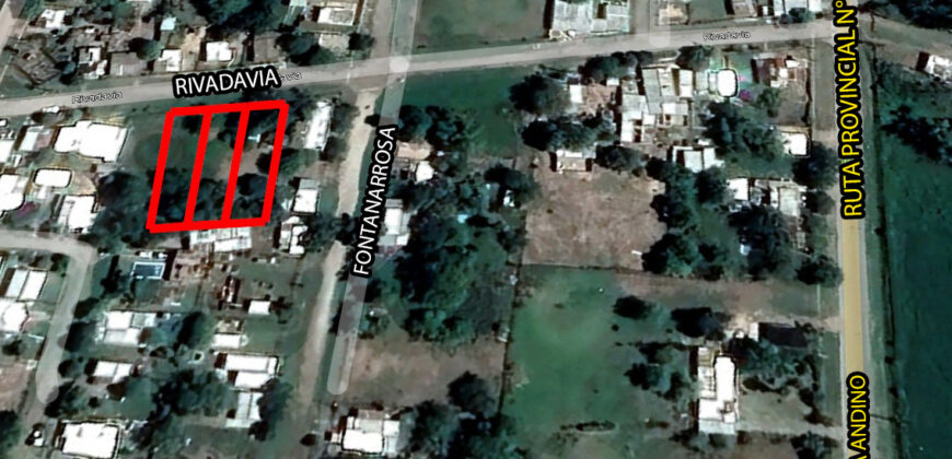 Se Venden 3 terrenos juntos o separados en Serodino.